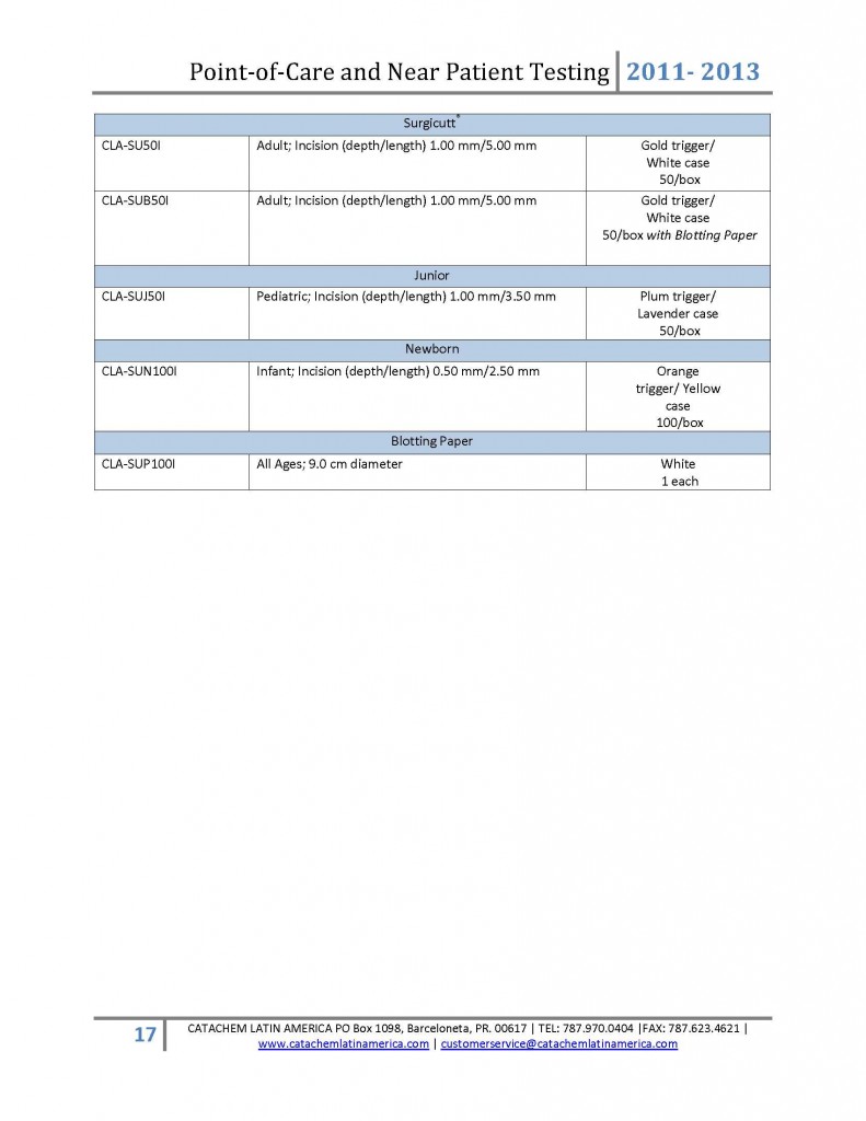 POINTOFCARE Products 2011-2013 - Page 17