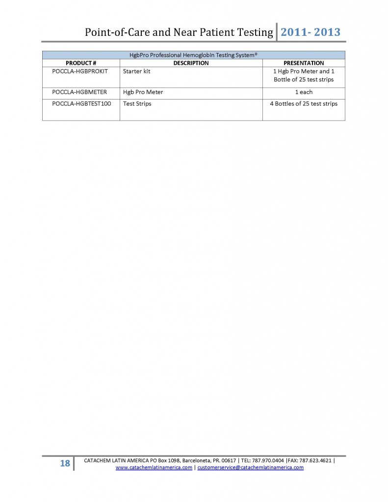 POINTOFCARE Products 2011-2013 - Page 18