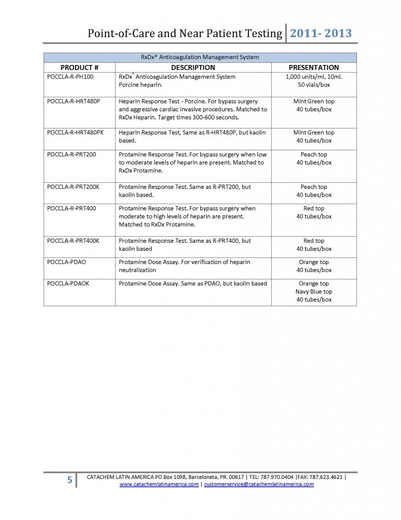 POINTOFCARE Products 2011-2013 - Page 5